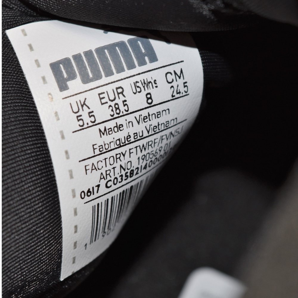 🔥🔥SOLD Womens PUMA FIERCE Strap Leather Trainers - Picture 8 of 8